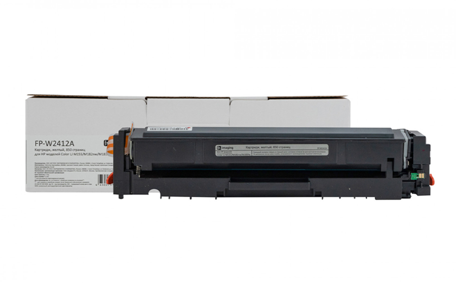 Картридж F+ Imaging FP-W2412A, желтый, 850 стр.
