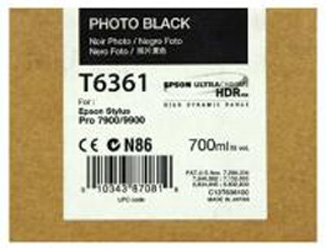 Картридж для плоттеров Epson T6361 Photo Black 700 мл (C13T636100)
