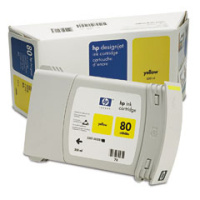Картридж для плоттеров HP DesignJet 80 Yellow 350 мл (C4848A)