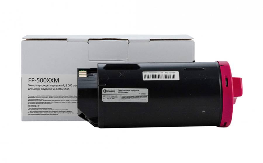 Тонер-картридж F+ Imaging FP-500XXM, пурпурный, 9000 стр.