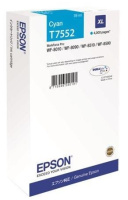 Картридж повышенной емкости с голубыми чернилами Epson T7552 для WF-8090, 8590 (C13T755240)