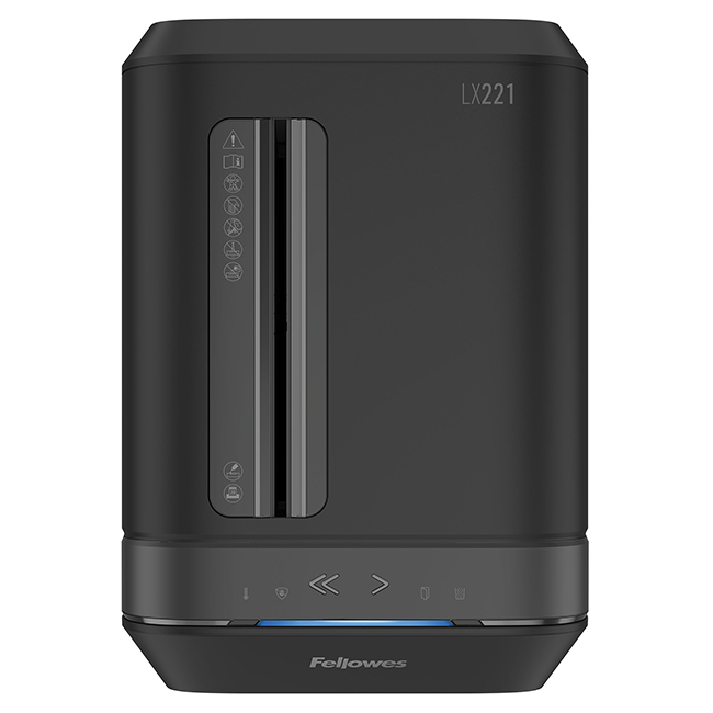 Шредер (уничтожитель) Fellowes Powershred LX221 (2x12 мм) черный