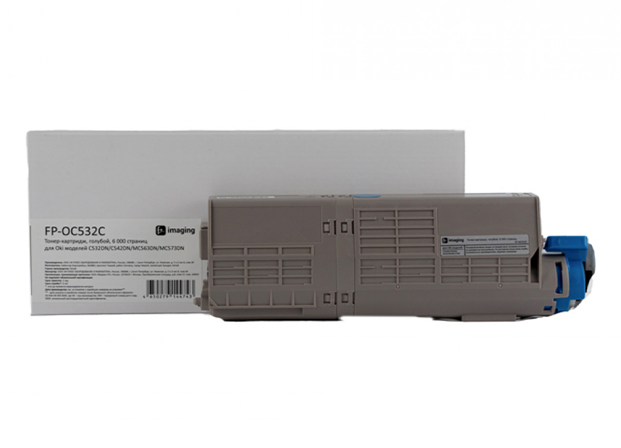 Картридж с тонером Fplus FP-OC532C, голубой, 6000 стр.