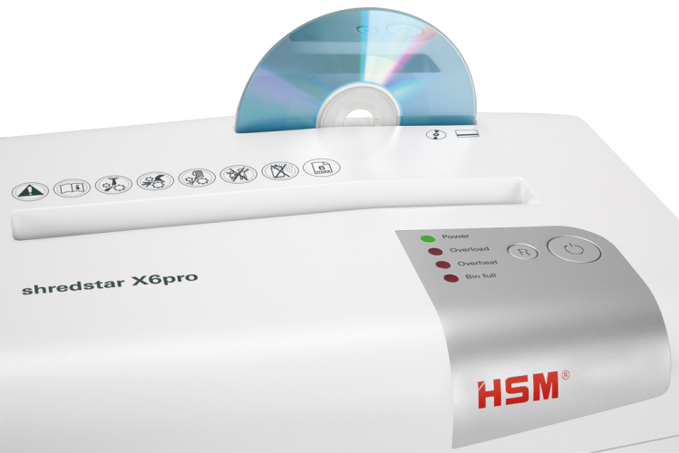 Шредер (уничтожитель) HSM Shredstar X6 (2x15 мм) белый