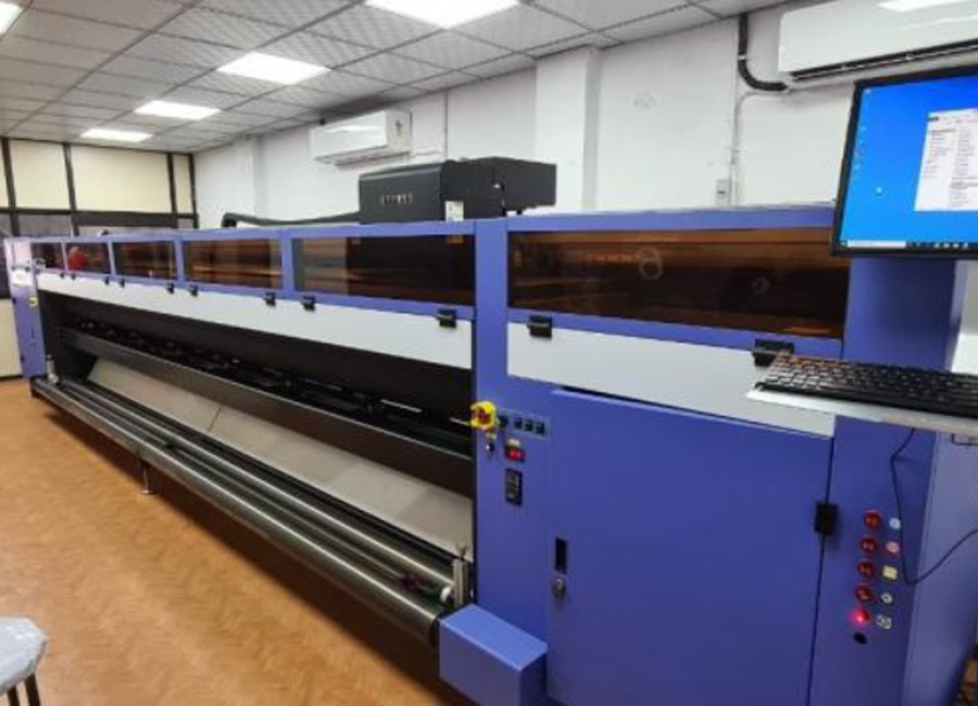 Рулонный УФ принтер KEUNDO M5000 UV, с 12-ю печатающими головками Ricoh G6, 5000 мм