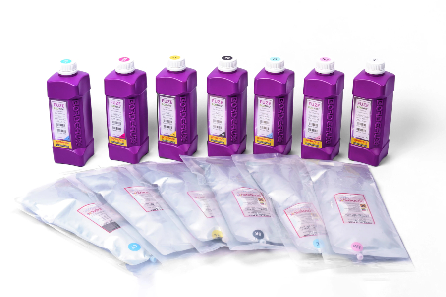 Чернила для плоттеров Экосольвентные Bordeaux FUZE Eco NR6 light-cyan, 1 л (бутыль)