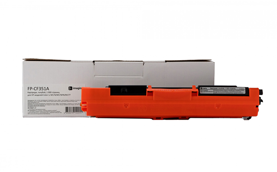 Картридж F+ Imaging FP-CF351A, голубой, 1000 стр.