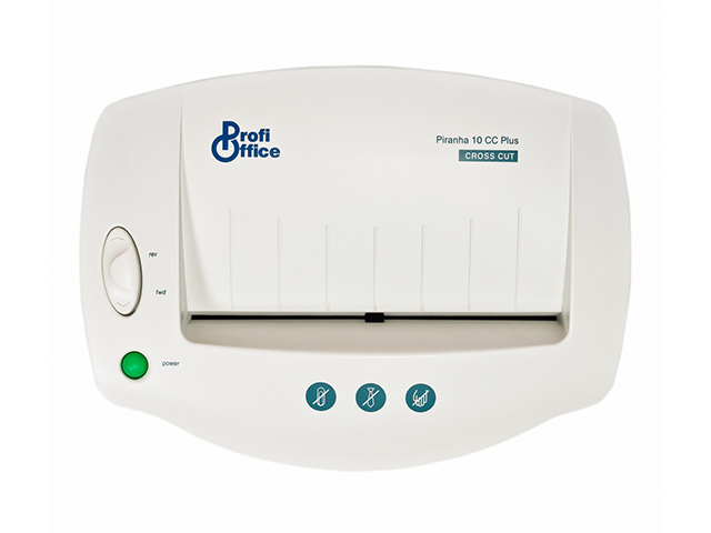 Шредер (уничтожитель) ProfiOffice Piranha 10 CC+ (3x39 мм)