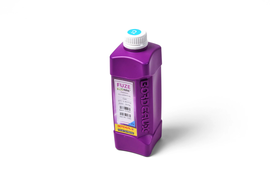 Чернила для плоттеров Экосольвентные Bordeaux FUZE Eco NR6 Cyan, 1 л (бутыль)