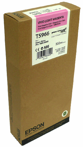 Картридж для плоттеров Epson T5966 Vivid Light Magenta 350 мл (C13T596600)