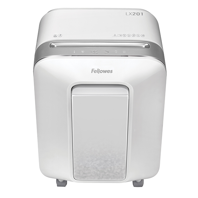 Шредер (уничтожитель) Fellowes Powershred LX201 (2x12 мм) белый