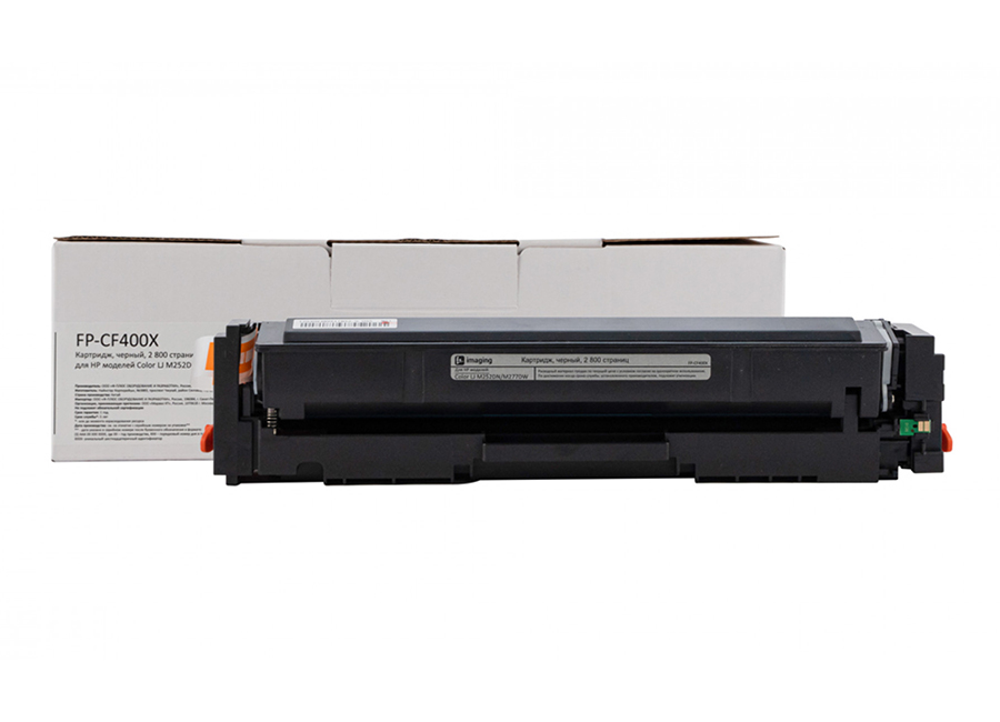 Картридж F+ Imaging FP-CF400X, черный, 2800 стр.