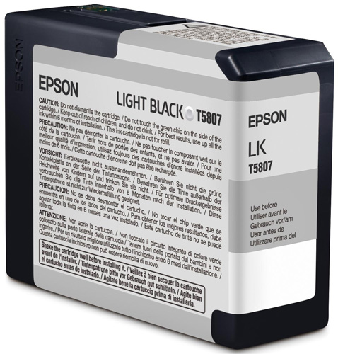 Картридж для плоттеров Epson T5807 Light Black 80 мл (C13T580700)