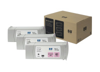 Набор картриджей HP DesignJet 81 indoor Dye Light Magenta 3x680 мл (C5071A)