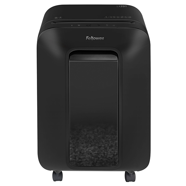 Шредер (уничтожитель) Fellowes Powershred LX201 (2x12 мм) черный