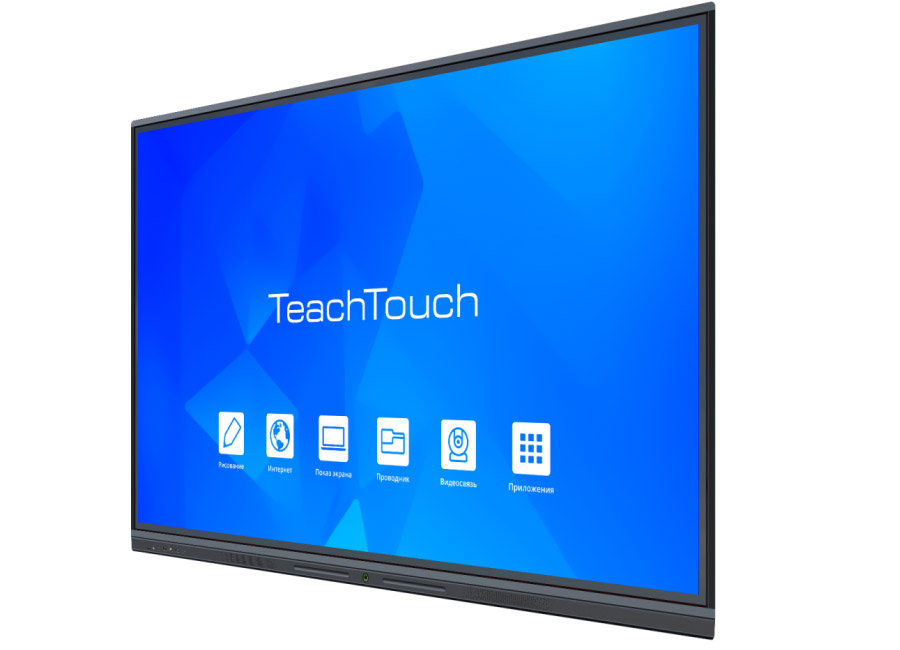 Интерактивная панель TeachTouch 5.5LE 75", черный корпус, UHD, 8/128 Гб, WiFi, Android 12, слот OPS