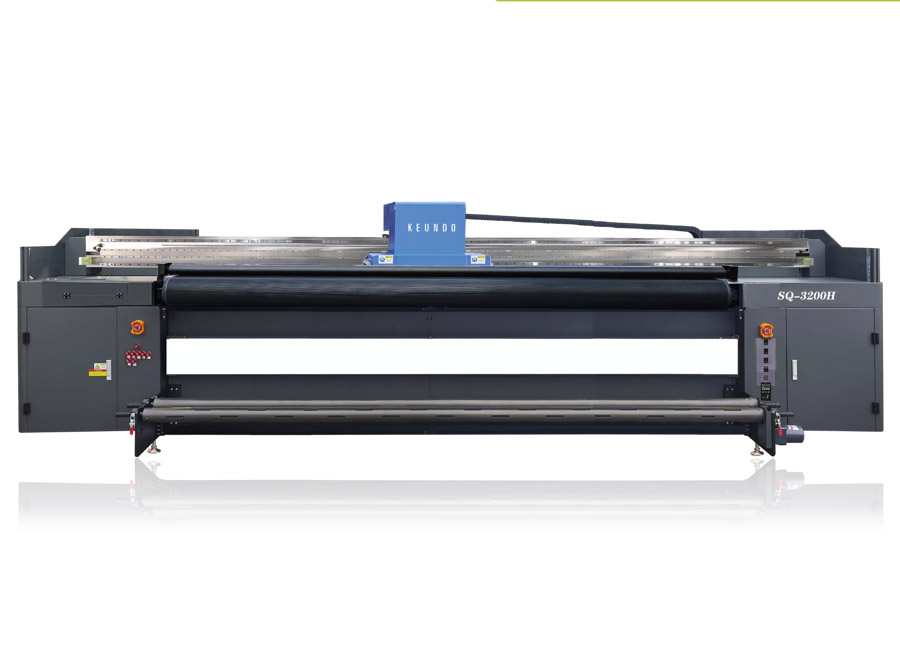 Гибридный УФ принтер KEUNDO SQ3200H, с 12-ю печатающими головками Ricoh G6, 3200 мм