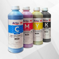 Экосольвентные чернила Artix Pro, Yellow 1 л (бутыль)