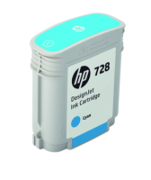 Картридж для плоттеров HP DesignJet 728 Cyan 40 мл (F9J63A)