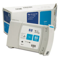 Картридж для плоттеров HP DesignJet 80 Cyan 350 мл (C4846A)