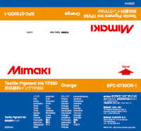 Чернила для плоттеров Mimaki TP250 Orange