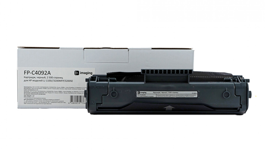 Картридж F+ Imaging FP-C4092A, черный, 2500 стр.