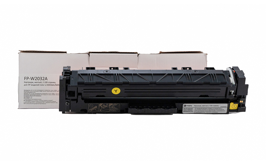 Картридж F+ Imaging FP-W2032A, желтый, 2100 стр.