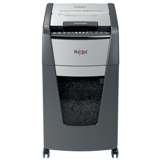 Шредер (уничтожитель) Rexel Optimum AutoFeed+ 300M (2x15 мм)