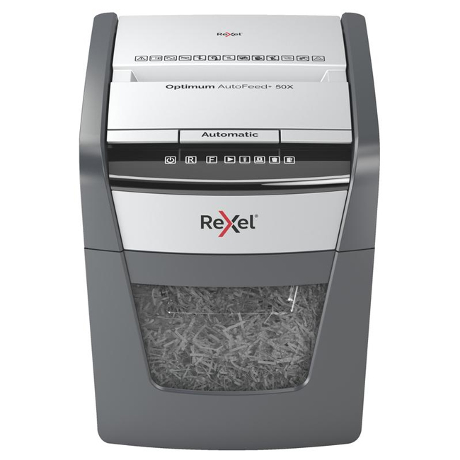 Шредер (уничтожитель) Rexel Optimum Auto+ 50X (4x28мм)