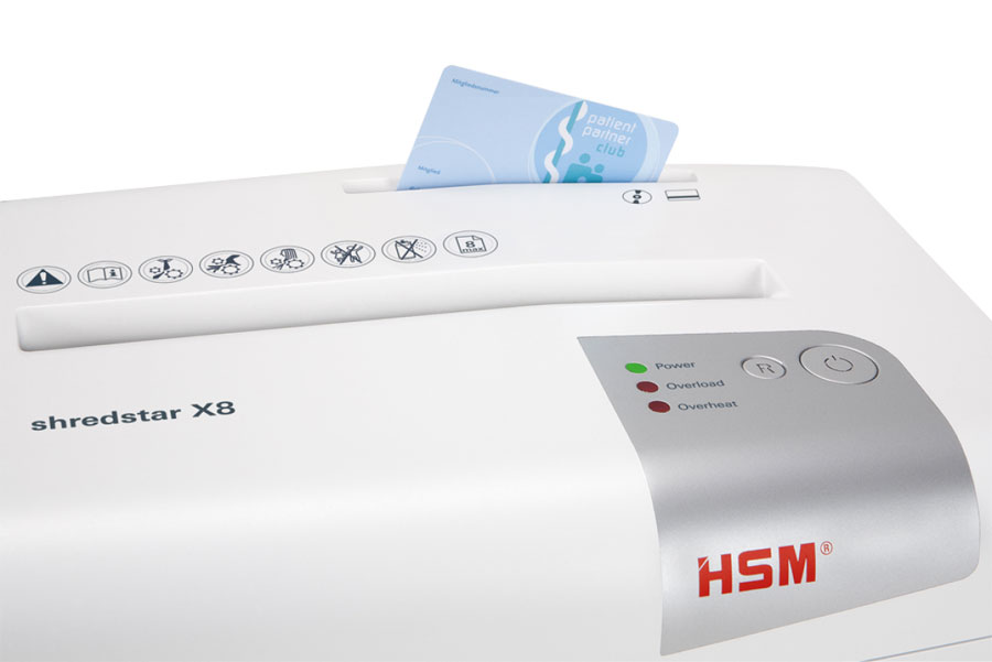 Шредер (уничтожитель) HSM shredstar X8 (4.5x30 мм) белый