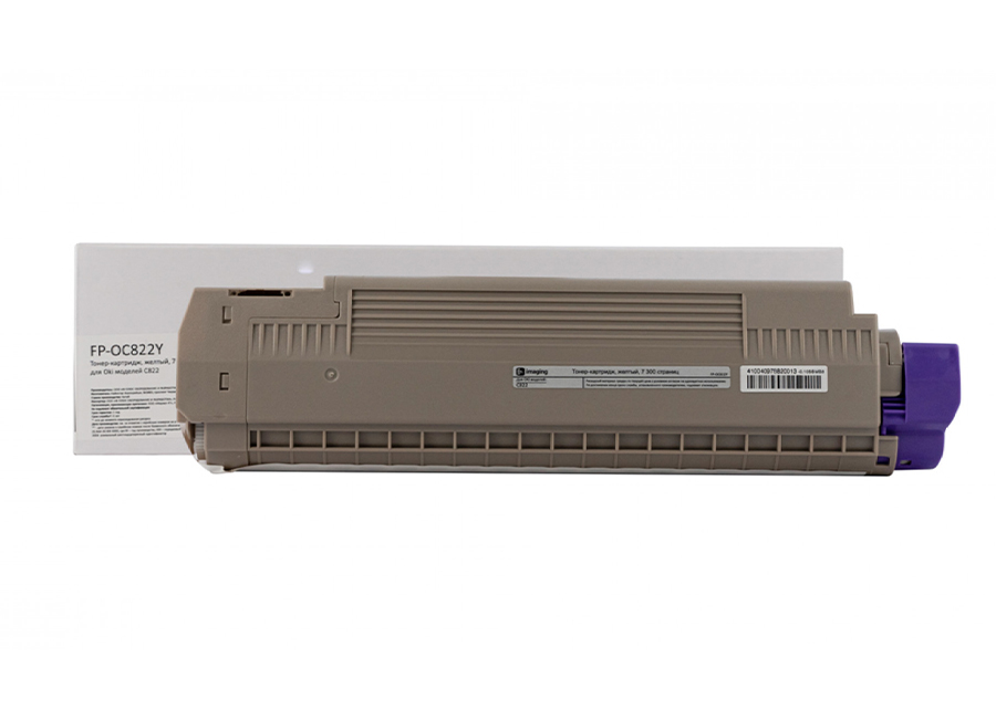 Картридж с тонером Fplus FP-OC822Y, желтый, 7300 стр.