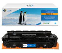 Cartridge G&G 207A для HP CLJ M255/M282/M283, с чипом (1 250стр.), голубой (аналог W2211A)