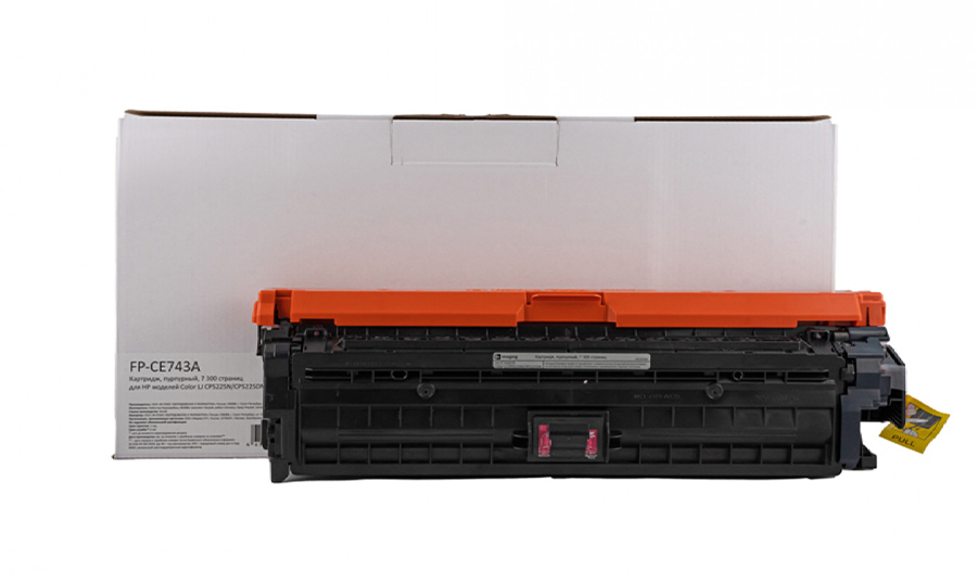 Картридж F+ Imaging FP-CE743A, пурпурный, 7300 стр.