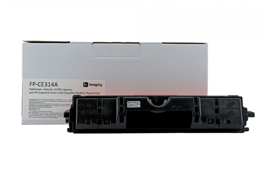 Картридж F+ Imaging FP-CE314A, черный, 14000 стр.