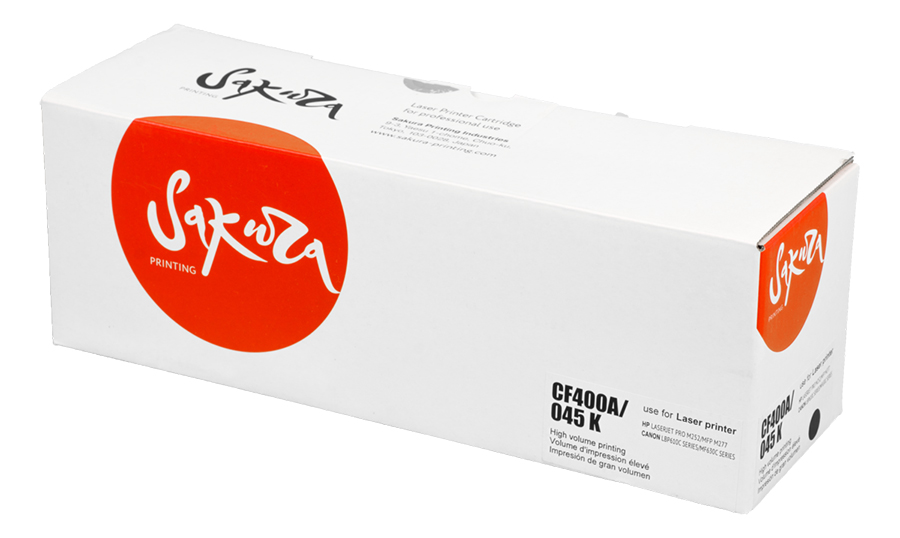 Картридж Sakura CF400A/045BK