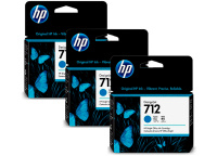 Набор картриджей HP DesignJet 712 Cyan 3x29 мл (3ED77A)