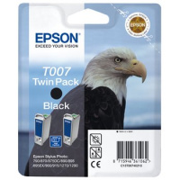 Набор из двух черных картриджей Epson T007 для SP870, 1270 (C13T00740210)