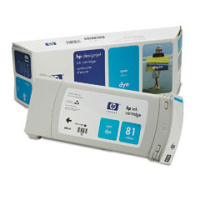 Картридж для плоттеров HP DesignJet 81 Dye Cyan 680 мл (C4931A)