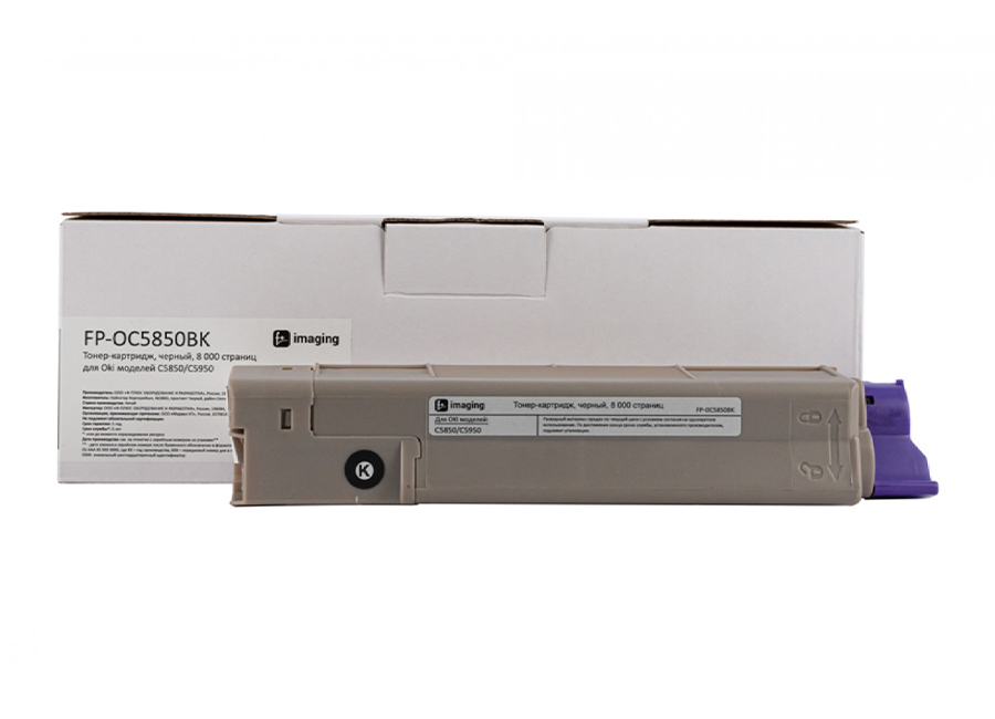 Картридж с тонером Fplus FP-OC5850BK, черный, 8000 стр.