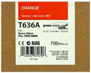 Картридж для плоттеров Epson T636A Orange 700 мл (C13T636A00)