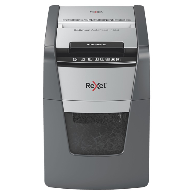 Шредер (уничтожитель) Rexel Optimum Auto+ 100X (4x28мм)