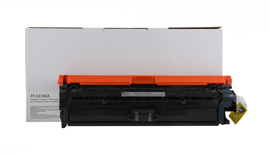 Картридж F+ Imaging FP-CE340A, черный, 13500 стр.