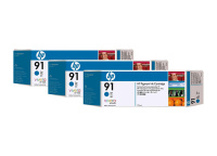 Набор картриджей HP Designjet 91 Cyan 3x775 мл (C9483A)