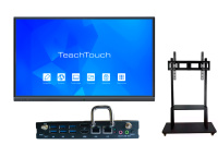 Интерактивная панель TeachTouch 5.5LE 75” в комплекте со слотовым OPS-CT компьютером Intel i5-10400 и мобильной стойкой Interwrite HY-680A