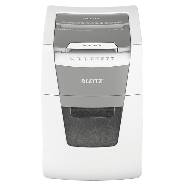 Шредер (уничтожитель) Leitz IQ Autofeed Small Office 100 P4 (4x30 мм)