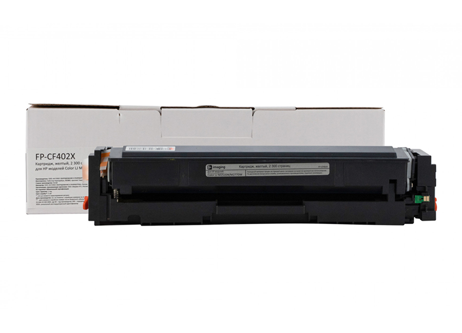 Картридж F+ Imaging FP-CF402X, желтый, 2300 стр.
