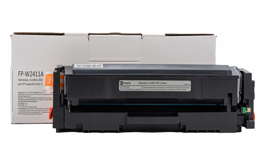 Картридж F+ Imaging FP-W2411A, голубой, 850 стр.