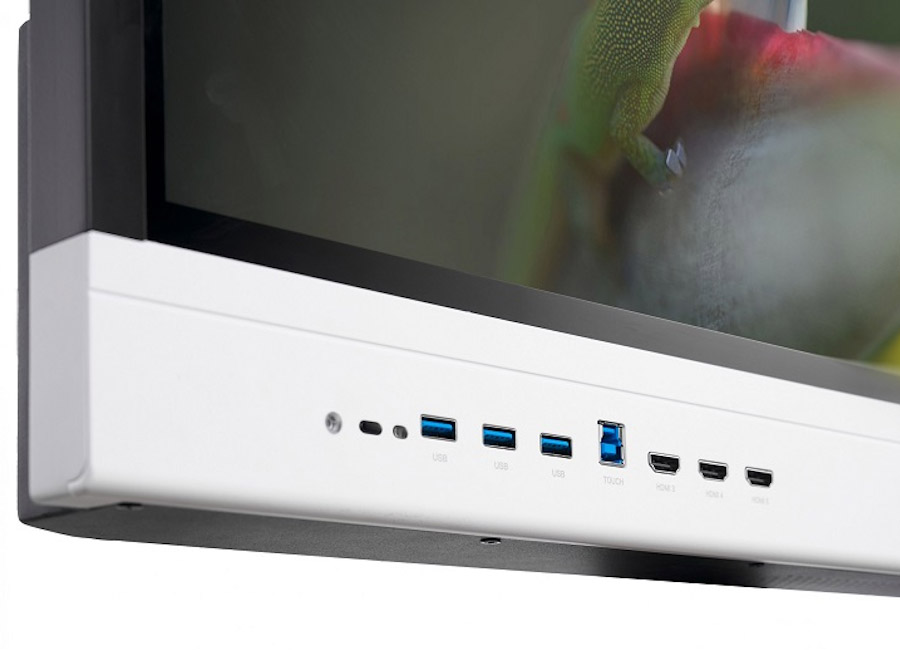Интерактивный комплекс Geckotouch 86RK, 86” UHD, 20 касаний, 8/128 Гб, Android 11, camera, mic, OPS, WiFi, Bluetooth