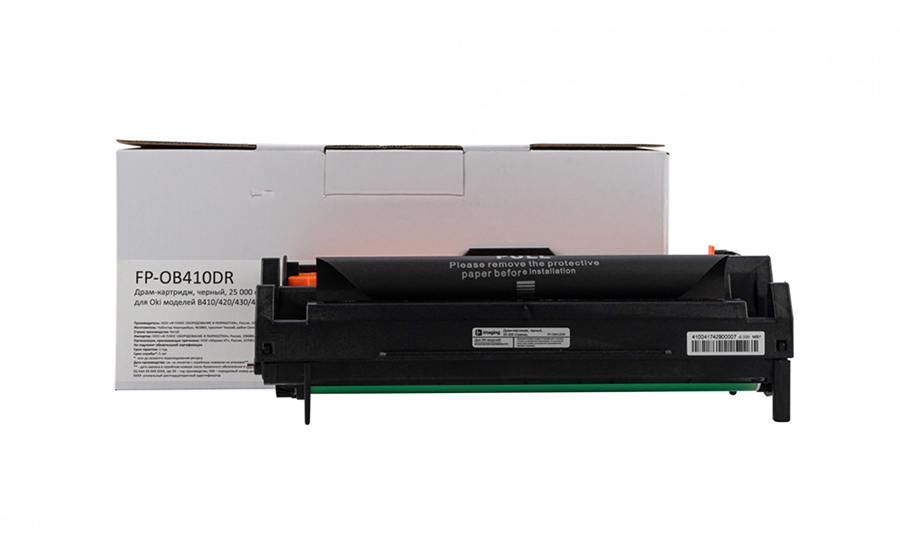 Картридж с тонером Fplus FP-OB410DR, черный, 25000 стр.