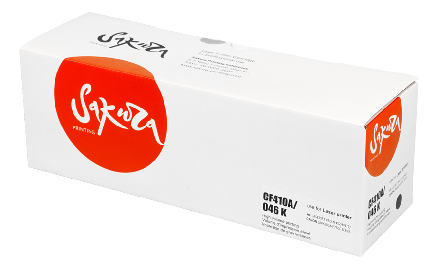 Картридж Sakura CF410A/046BK